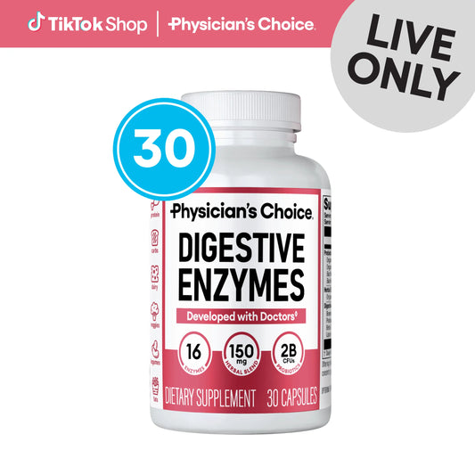 Digestive Enzymes by Physician'S Choice - Bloating & Mealtime Discomfort Support with Probiotics 