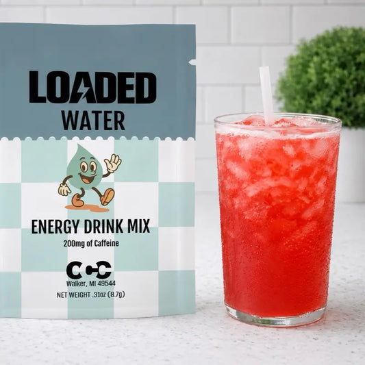 32Oz Sugar Free Caffeinated Flavored Powder Beverage Mix | Made in USA | Easy to Mix