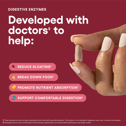 Digestive Enzymes by Physician'S Choice - Bloating & Mealtime Discomfort Support with Probiotics 