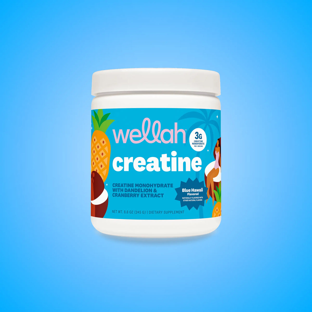 Wellah Nutrition Creatine Monohydrate | 50 Servings | 3G Creatine | 