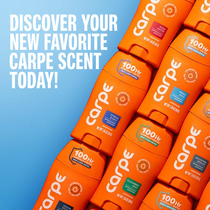 Carpe Antiperspirant Deodorant -  Quick-Drying, Non-Greasy Deodorant for Men & Women - No Baking Soda or Parabens