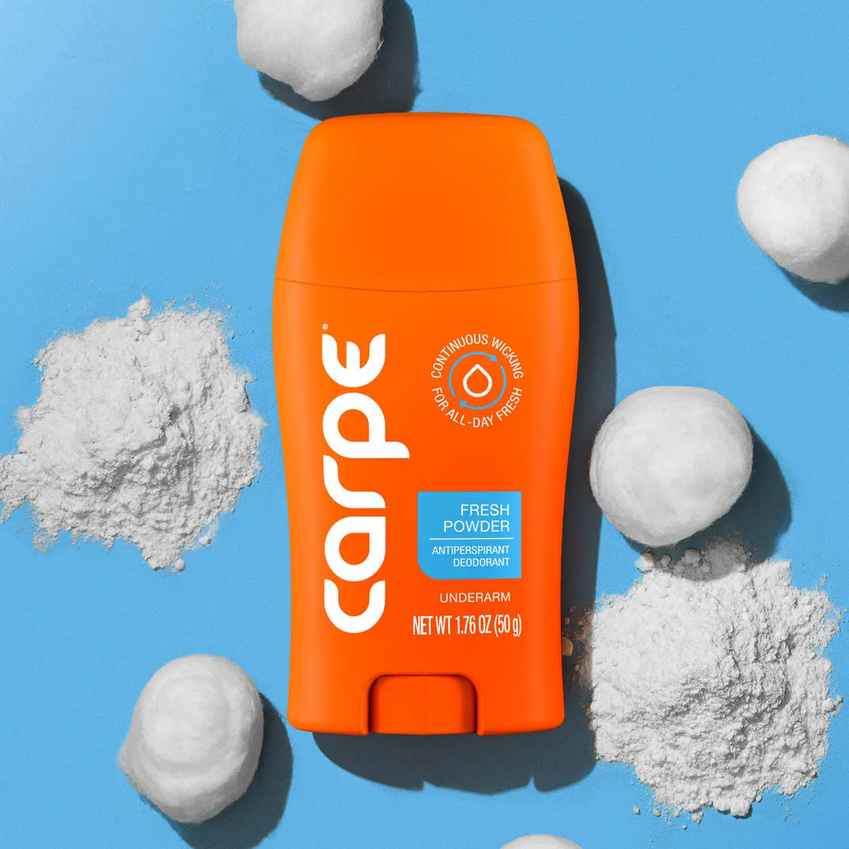 Carpe Antiperspirant Deodorant -  Quick-Drying, Non-Greasy Deodorant for Men & Women - No Baking Soda or Parabens