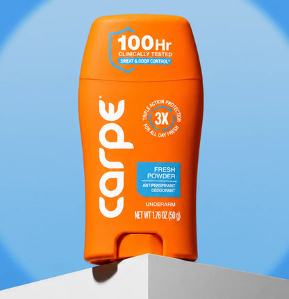 Carpe Antiperspirant Deodorant -  Quick-Drying, Non-Greasy Deodorant for Men & Women - No Baking Soda or Parabens