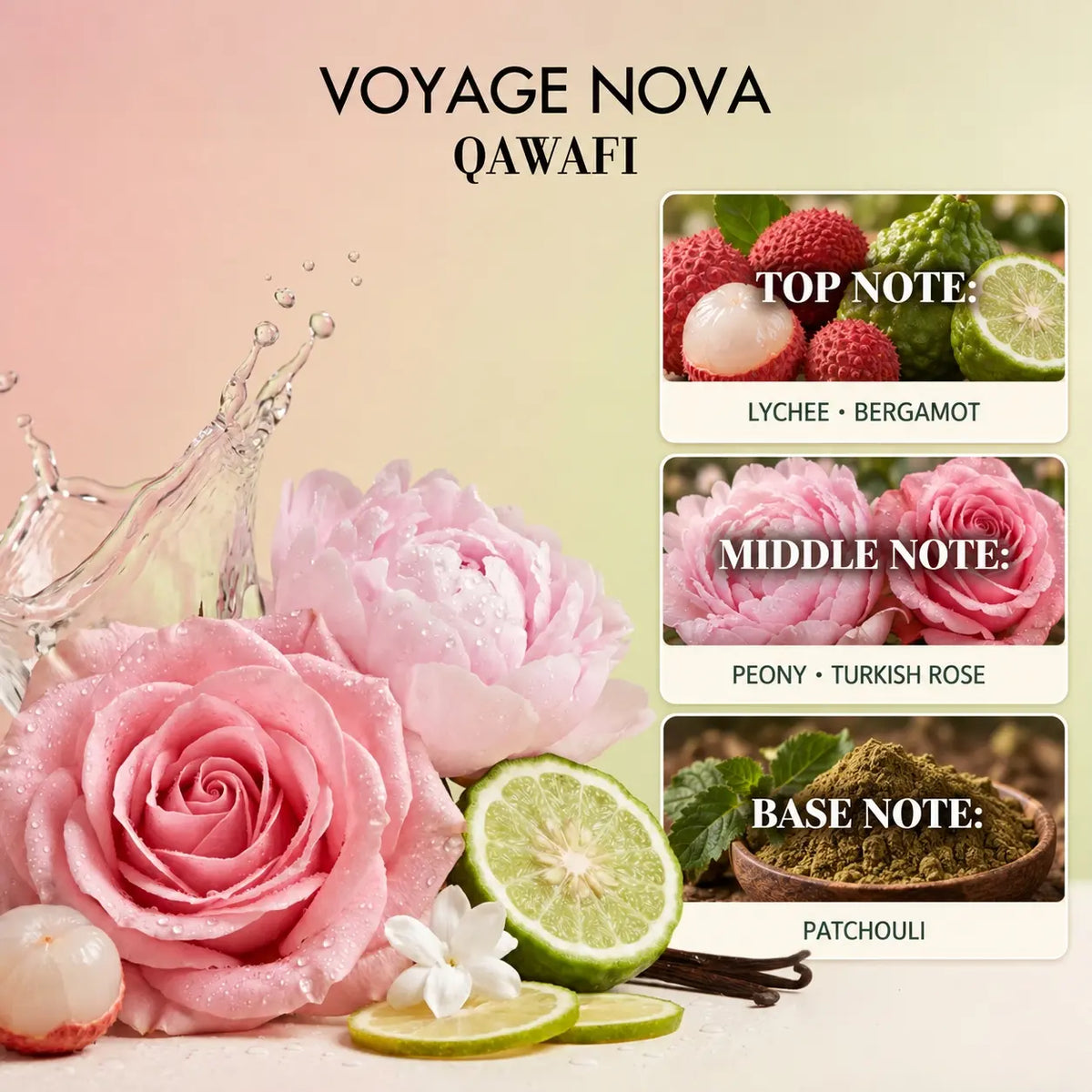 Voyage Nova | Rosey Fruity Floral | Extrait De Parfum 50Ml/100Ml | Long Lasting Luxury Fragrance | Daily Women'S Perfume Alluring Summervibes Sohochic