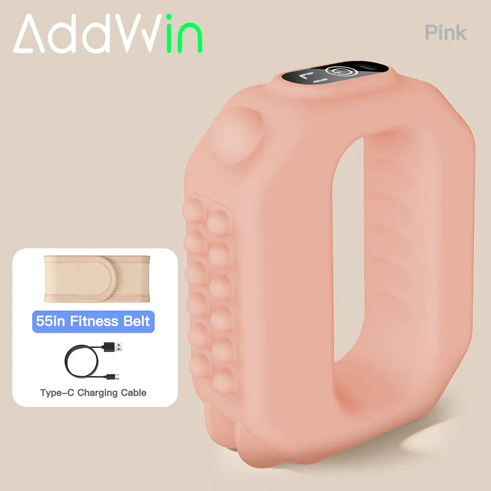 ADDWIN 2026 New Fascia Ring R10 Mini Muscle Recovery Fascia Device Upgraded Adjustable Strap Fits up to 55In Waist, Cordless Rechargeable, Designed for Waist & Back Muscle Recovery Portable Massager Parents Gift Summervibes