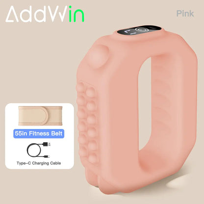 ADDWIN 2026 New Fascia Ring R10 Mini Muscle Recovery Fascia Device Upgraded Adjustable Strap Fits up to 55In Waist, Cordless Rechargeable, Designed for Waist & Back Muscle Recovery Portable Massager Parents Gift Summervibes