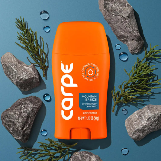 Carpe Antiperspirant Deodorant -  Quick-Drying, Non-Greasy Deodorant for Men & Women - No Baking Soda or Parabens