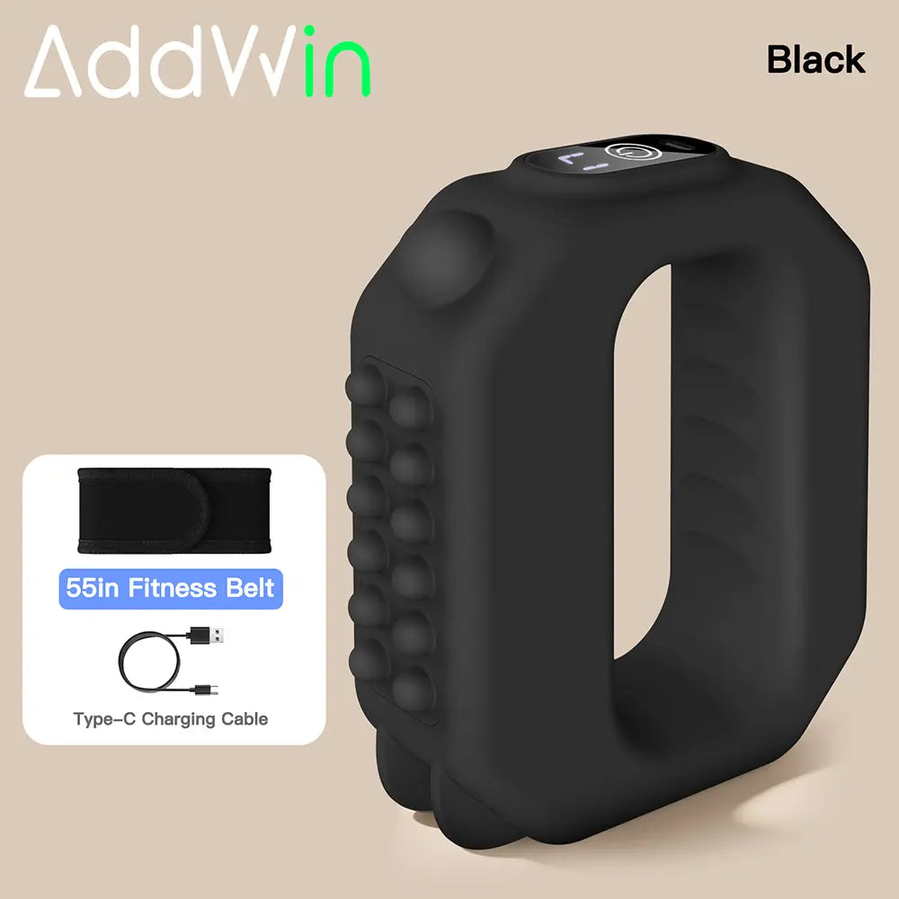 ADDWIN 2026 New Fascia Ring R10 Mini Muscle Recovery Fascia Device Upgraded Adjustable Strap Fits up to 55In Waist, Cordless Rechargeable, Designed for Waist & Back Muscle Recovery Portable Massager Parents Gift Summervibes
