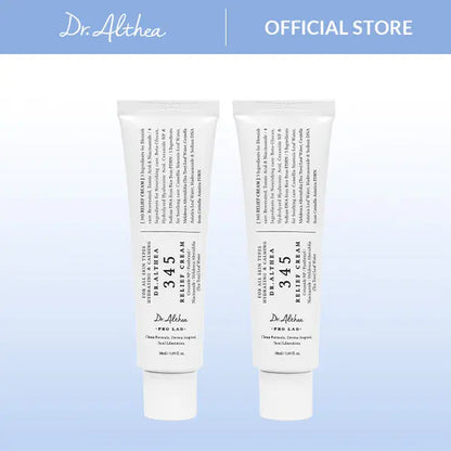 [Dr.Althea Official] 345 Relief Cream - Daily Face Moisturizer, Blemish Relief Care, Soothing Recovery, Vegan Korean Skincare