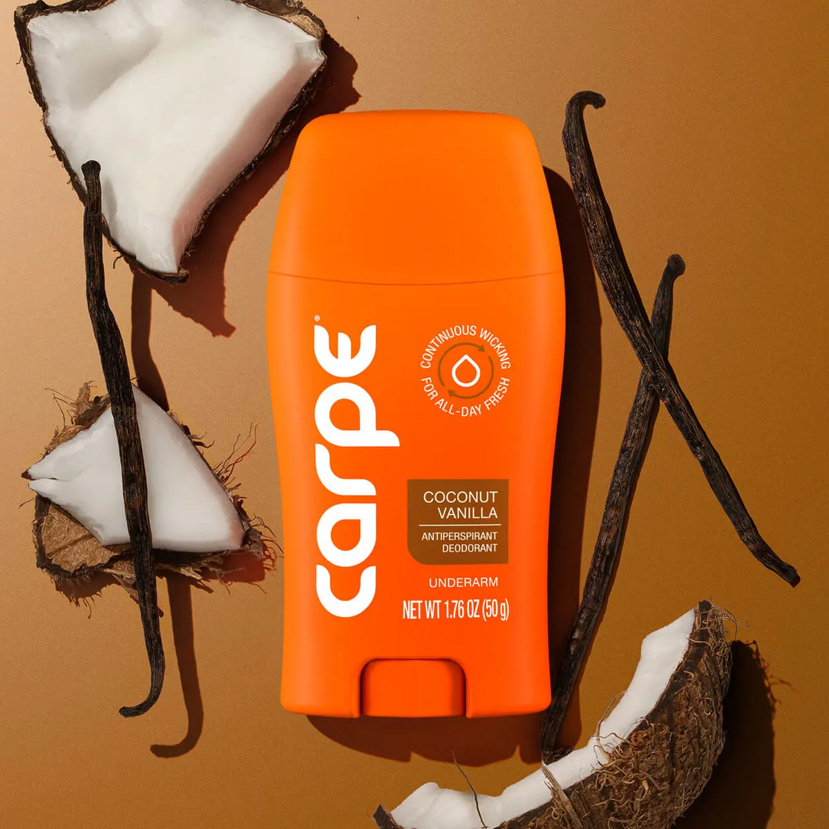 Carpe Antiperspirant Deodorant -  Quick-Drying, Non-Greasy Deodorant for Men & Women - No Baking Soda or Parabens