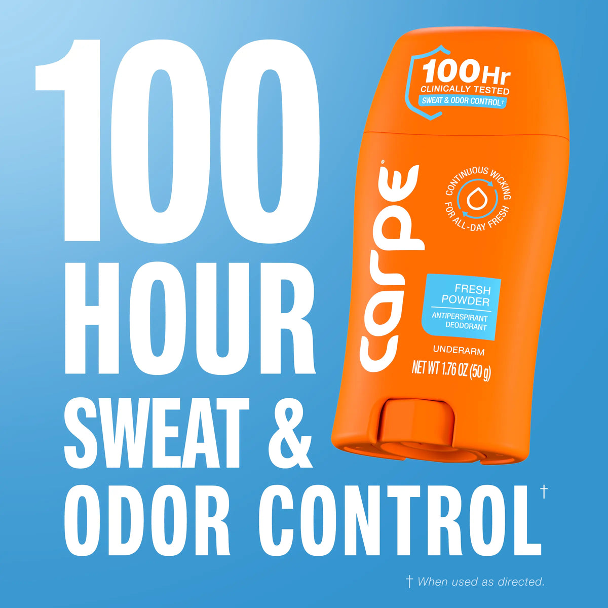 Carpe Antiperspirant Deodorant -  Quick-Drying, Non-Greasy Deodorant for Men & Women - No Baking Soda or Parabens